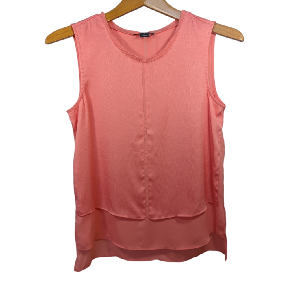 Metaphor Peach Layered Sleeveless Top Size XS
